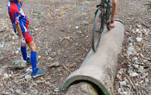 Entrainement VTT trial