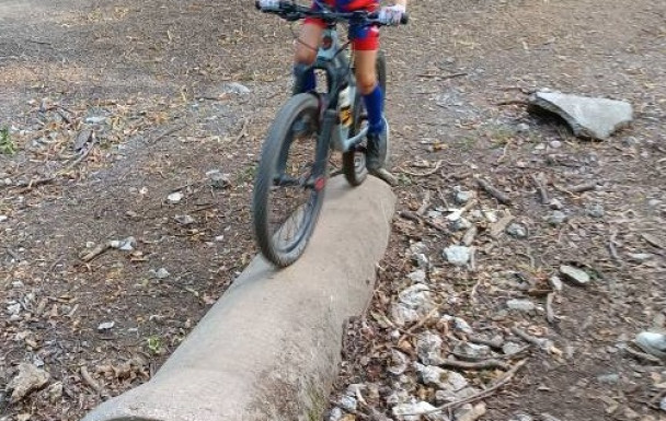 Entrainement VTT trial